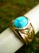 William Gable 14kt celtic knott & turquoise ring $ G5021 sf19